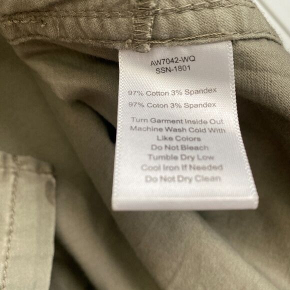 ATM Stretch Cotton Collared Shirt Dress Sage Camo Size Medium Casual - Picture 5 of 6